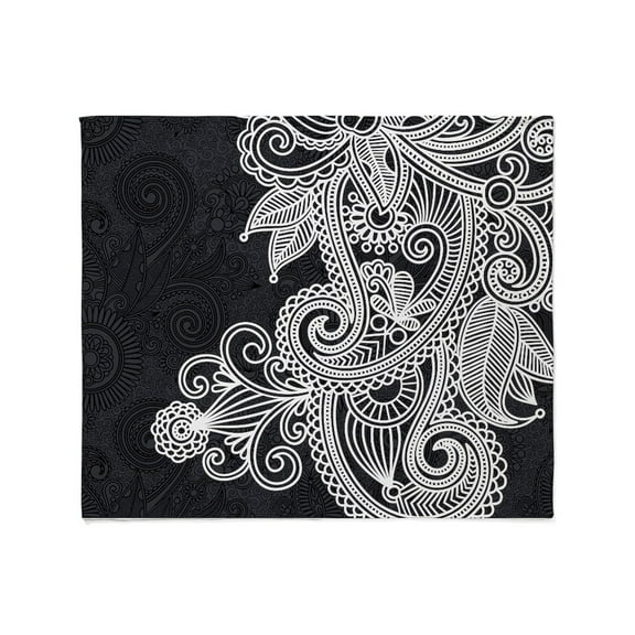CafePress - Black And White Decorative Throw Blanket - Soft Fleece Throw Blanket, 50"x60" for All Ages