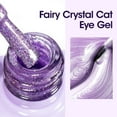 thumbnail image 3 of Gellen Cat Eye Gel Nail Polish, 18ml Gel Polish with Magnet Stick, Magnetic Shimmer Glitter Holographic Nail Polish Soak Off LED Gel for Nail Art DIY, Elegant Purple, 3 of 9