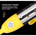 thumbnail image 4 of 2500W Immersion Heater(3.7 x 25cm), Portable Travel Heater Mini Boiler Set, Multifunctional Heating Component Ideal for Heating Drinking Water, Bathing Water 220V, 4 of 5