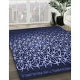 thumbnail image 2 of Ahgly Company Indoor Round Patterned Periwinkle Purple Area Rugs, 4' Round, 2 of 6
