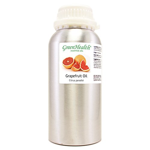 Grapefruit (Pink) Essential Oil - 16 fl oz (473 ml) Aluminum Bottle w/Plug Cap - 100% Pure - GreenHealth