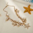 thumbnail image 4 of Collar RUOFFETA con Conchas, Estrella de Mar y Perlas Artificiales, Grueso, 45 cm, 4 of 5