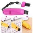 thumbnail image 4 of QualitChoice USB Powered Keyboard Cleaning Machine Handheld Portable Laptop Vacuum Dust Collector Office Apartment Dorm Gifts Rose Red 1Set, 4 of 6