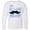 AA-White, variant on Inktastic I'm the Little Mister with Mustache Long Sleeve Youth T-Shirt