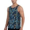 thumbnail image 2 of Haiem Blue Leaves A Men Workout Tank Top Gym Bodybuilding Sleeveless Muscle T Shirts Athletic Tank Breathable Workout Shirt-XX-Large, 2 of 9