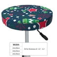 thumbnail image 4 of Honeii Christmas Bar Stool Covers – Perfect Fit for 12" to 14" Round Stools, Crease-Resistant, Stretchy, Washable & Dustproof Seat Slipcovers-13 inch, 4 of 7