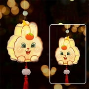 Party Supplies Cute Rabbit Lantern Kids Toy Light Lamp Bunny Shape Acrylic Lantern Rabbit Hanging Lamp Festival Lantern Mid-Autumn Lantern STYLE 2