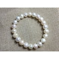 thumbnail image 2 of K-KED Pretty 9-10mm Natural White Freshwater Pearl Fashion Elasticity Bracelets 7.5'', 2 of 2