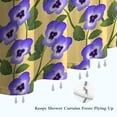 thumbnail image 6 of Pioneer Flower Floral Print Pattern Shower Curtain 84"x72" ,Bathroom Decorative Shower Curtains Set with 12 Hooks,Modern Waterproof Washable Shower Curtain, 6 of 6