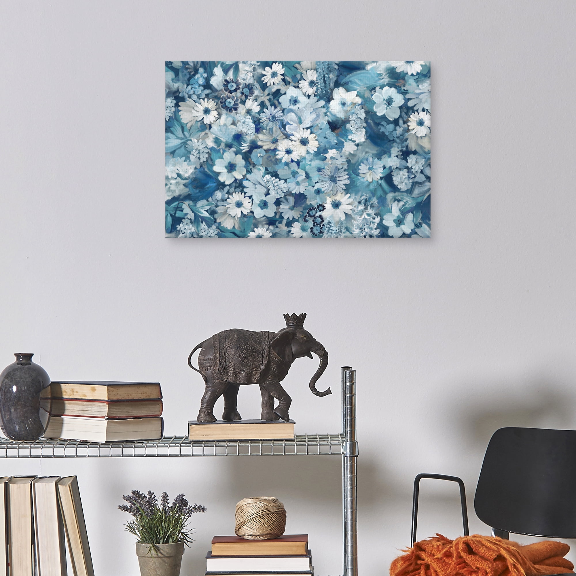 Garden Blues by Studio Arts Canvas Art Print