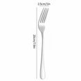 thumbnail image 2 of Halloween Kitchen Decor 8PCS Stainless Steel Fork Home Spaghetti Steak Fork 1010 Thickened Long Handle Dessert Fruit Fork Wire Chip Clips,Wide Chip Clips,Snack Small Sealing Clip,Reusable Chip Bag,L, 2 of 2