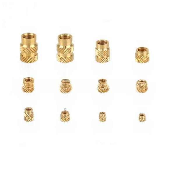 220PCS Hot Melt Copper Inserts Set - Double GB810 Standard Nuts, Premium Copper Construction for Strength & Durability, Bulk Packed for Large Projects, Easy Application for Professionals & DIY