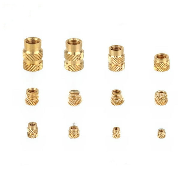 220PCS Hot Melt Copper Inserts Set - Double GB810 Standard Nuts, Premium Copper Construction for Strength & Durability, Bulk Packed for Large Projects, Easy Application for Professionals & DIY