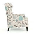 thumbnail image 4 of Noble House Allan Standard Fabric Wingback Pushback Recliner, Light Beige, 4 of 10