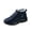 A-Dark Blue, variant on Women's Fuzzy House Slippers Cozy Faux Micro Suede Moccasins Slip on Loafer Shoes for Indoor and Outdoor