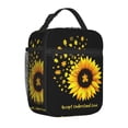 thumbnail image 2 of Sunflower Autism Insulated Lunch Bag For Women Men, Portable Leakproof Tote Cooler Meal Bag, Reusable Lunch Box For Work/Office/Picnic/Travel, 2 of 6