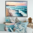 thumbnail image 3 of Designart 'Sunrise Glow On The Ocean Waves III' Nautical & Coastal Framed Art Print, 3 of 4