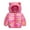 Pink#2, variant on Hooded Jacket Coat Gift for Boys Winter Down Coats for Kids Baby Boys Girls Light Puffer Padded Jacket Bear Hoods Infant Outerwear Save Big