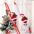 thumbnail image 3 of New Santa Claus Climbing Ladder Electric Santa Claus Doll Christmas Tree Hanging Ornament Outdoor Indoor Door Wall Decoration, 3 of 5