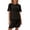 Black, variant on MuXiKeJi Clothes Womens 2 Piece Sweater Short Sets 2026 Summer Vacation Outfits Short Sleeve Knit Collared Tops Matching Lounge Set
