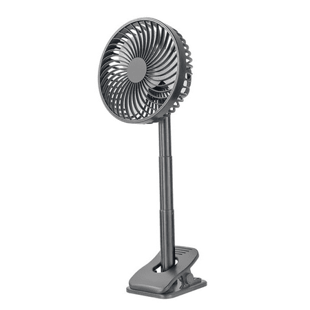 

Portable Desk Fan With Foldable Fan Base Bracket Floor Fan Adjustable Height From 9.8-16.5 In. 4 Speed And Time Settings Suitable For Home Travel Office