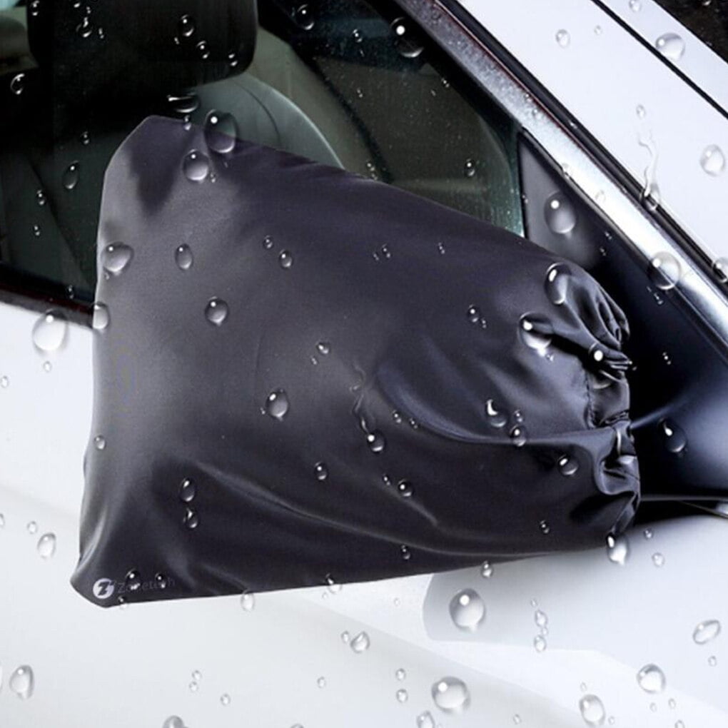 Car Rearview Mirror Cover – Colorful Dog Paw Print Neoprene Protector, Universal Fit, Easy Stretch-On