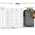thumbnail image 2 of Mifater Women Plus Size Tunic Tops Spring Round Neck Tops Long Sleeve Stripe Print Blouse Purple Sweatshirt for Ladies, 2 of 5