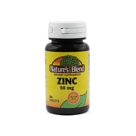Nature's Blend Zinc Gluconate Tablets, 50mg, 100ct 079854500752A320