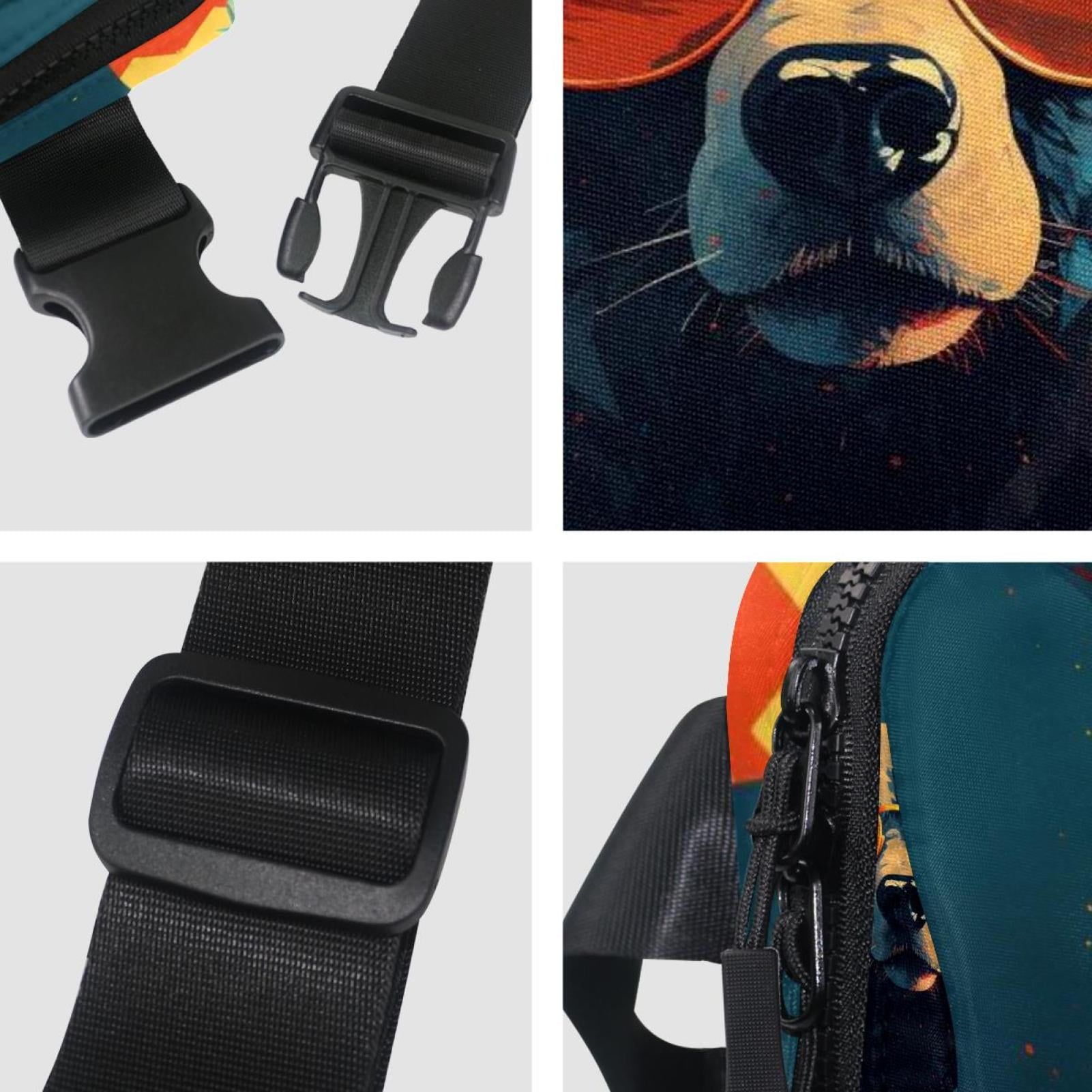 Bears Lightweight Adjustable Fanny Pack with Extension Strap - Unisex Waist Packs Crossbody Bag