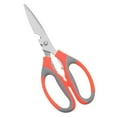 thumbnail image 2 of Clearance Shears, Kitchen Shears Household Barbecue Scissors Poultry Shears Food Cooking Scissors All Purpose Stainless Steel Utility Scissors, Orange-H5, 2 of 9