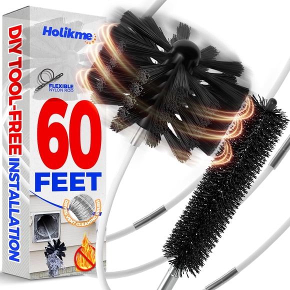 Kit de limpieza de ventilación para secadora Holikme de 18 m con brocha y broca