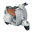 thumbnail image 2 of Cute Doll's Electric Ride-On Scooter, Battery Powered Vespa Style Motorcycle with Headlight, Music, Motorcycle Toys for Doll, Indoor & Outdoor Toy,, 4.92 Inch, Gray, 2 of 6