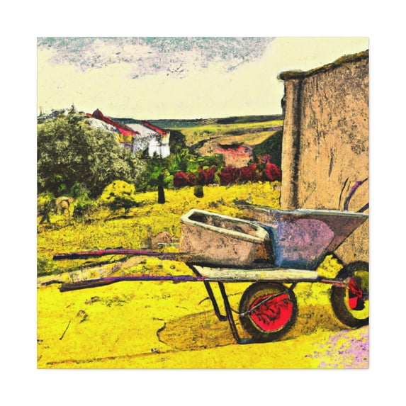 Wheelbarrow in Motion - Canvas