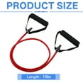 thumbnail image 2 of BESTSKY 5Pcs Stretch Bands for Exercise,0.2"*0.35"*46.46" Structure Solid Stretch Out Strap,1.21Lb Tpe Resistance Bands,Red, 2 of 7