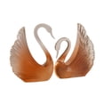 thumbnail image 3 of Swan Statue Crafts Creative Collectible Resin Ornament para Fiest Desk interior Naranja, 3 of 8