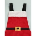 thumbnail image 5 of Qmyliery Christmas Halter Playsuit, Sleeveless Color Block Mesh Romper Red, 5 of 9