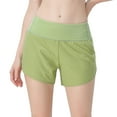 thumbnail image 1 of Pantalones cortos deportivos para mujer, con bolsillo trasero con cremallera, anti-caminar, ligeros y frescos, de secado rápido, para correr, fitness y yoga., 1 of 6