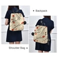 thumbnail image 4 of FORMRS Women's Travel Backpack Purse Anti-Theft Hidden Pockets Casual Shoulder Bag, Red Floral Pattern, 4 of 7