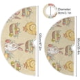 thumbnail image 6 of SKYSONIC Easter Bunny Christmas Tree Skirt Home Decoration Large Round Christmas Tree Skirt for Holiday Party Home Christmas Day Ornaments 35.4 Inch, 6 of 6