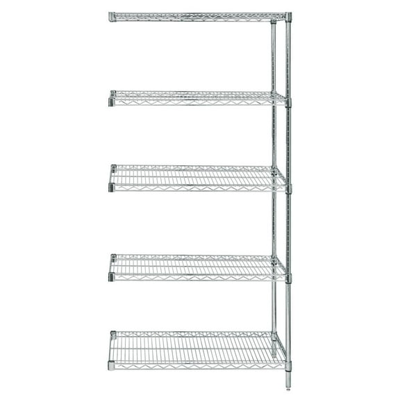 Quantum Storage Systems Shelving Unit, Wire in Stainless Material, Stainless Color