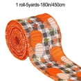 thumbnail image 1 of Orange Pumpkin Ribbon Autumn Harvest Overlock Ribbon 180 Inches of Craft Ribbon, 1 of 10