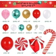 thumbnail image 2 of Guirlande de Ballons de Noël, 168 Pcs Ballons de Noël Ballons Rouges Roses Verts pour Décorations de Noël..., 2 of 7