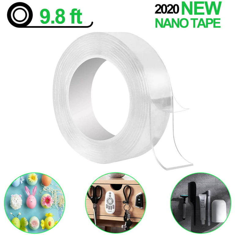 Nano PU gel Double Sided Super Sticky Heavy Duty Strong Adhesive Tape wall  hook