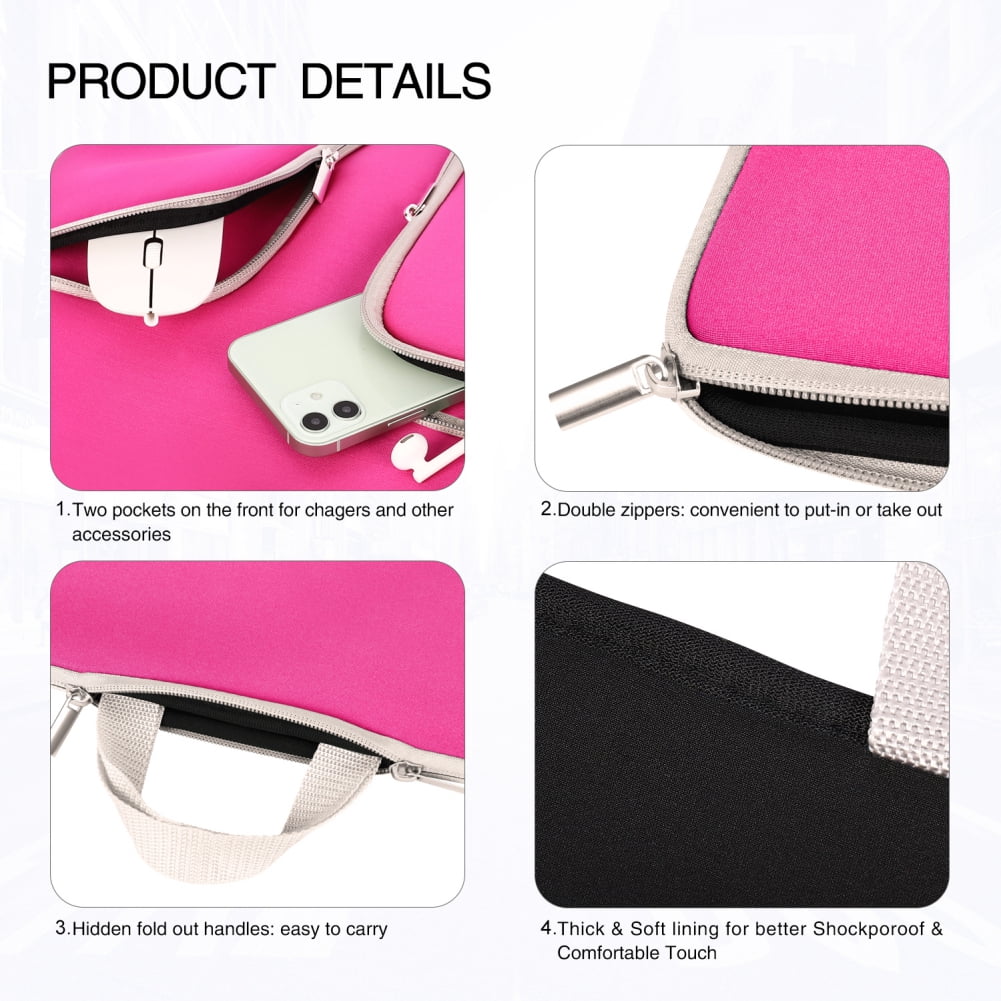 Laptop Case, Laptop Sleeve, 14-16 inch Laptop Bag Shockproof Protective Notebook Case with Accessory Pocket, Briefcase Carrying Laptop Cover for 14-16 inch Laptop Case Bag