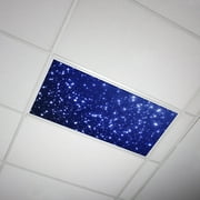 Octo Lights - Fluorescent Light Covers - 2x4 Flexible Decorative Light Diffuser Panels - Astronomy - For Classrooms and Offices - Astronomy 001