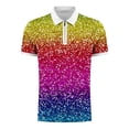 thumbnail image 4 of IROINNID Men'S T-Shirts Big and Tall T Shirts for Men, Lightweight Thin Basic V-Neck Lapel Zipper Printed Cooling Summer Tops for Men, 4 of 5