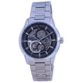 thumbnail image 1 of Bulova Classic Skeleton Black Dial Stainless Steel Automatic 96A208 Men's Watch Bulova Sutton 96A208, 1 of 3
