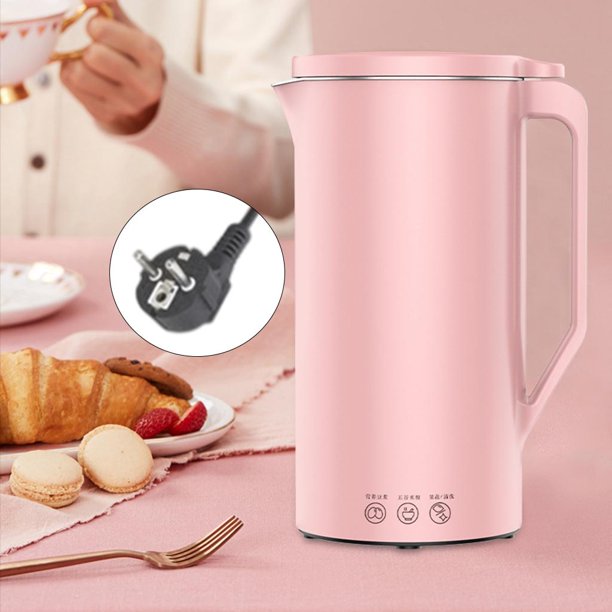 Licuadora estándar europea portátil, de leche , exprimidor de calefacción automática, , cocina, herramientas multifuncionales Rosado Soledad Mezcla de cocina