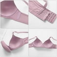 thumbnail image 5 of Plus Size Bra for Women Push up Breathable Comfortable Bra Underwear Seniors Everyday Bras (38/85BC, Purple), 5 of 6