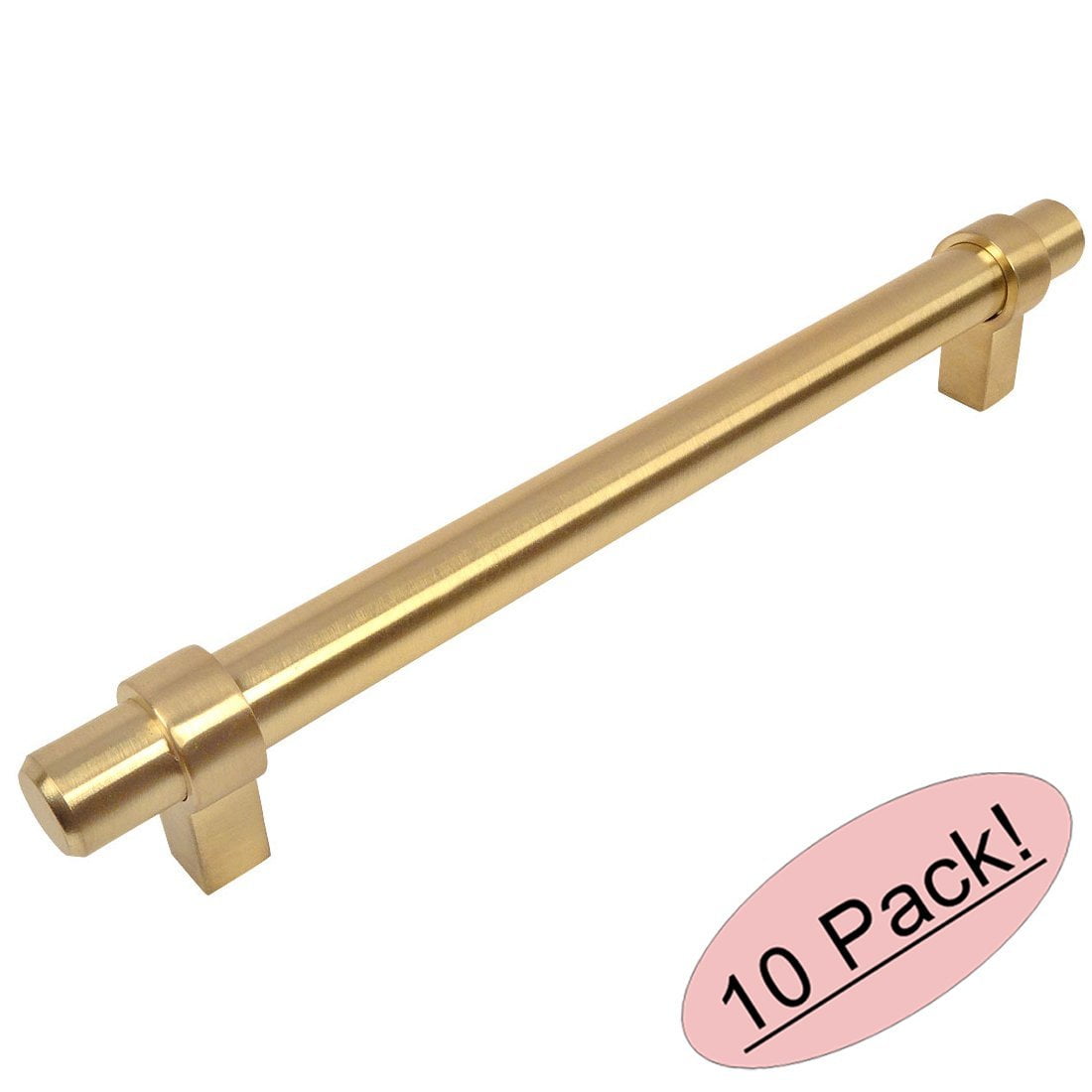 Cosmas 161160BB Brushed Brass Contemporary Bar Handle Pull 6